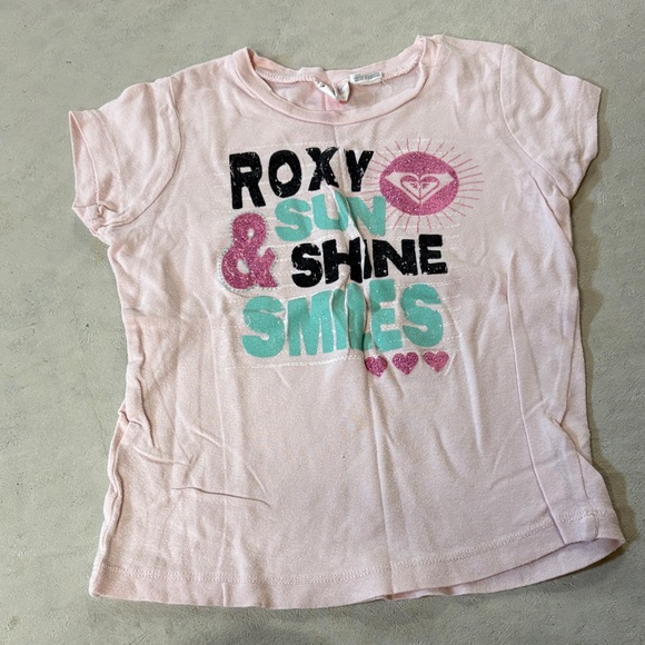 Roxy Light Pink 'Sun & Shine' Kids T-Shirt - Picture 1 of 2